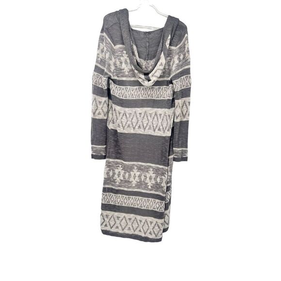 Hannah duster cardigan ￼grey and white - Picture 2 of 9